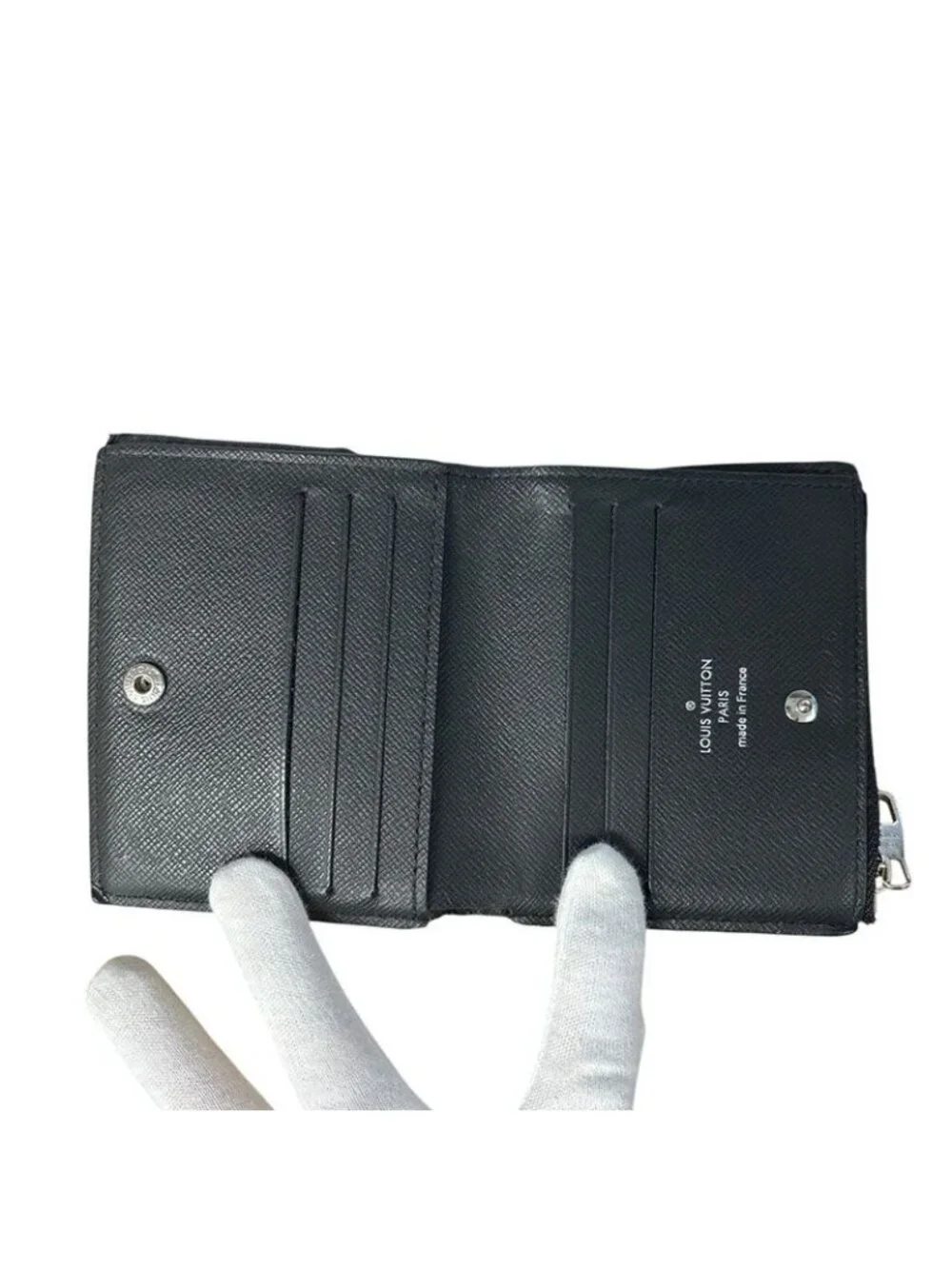 Louis Vuitton Damier Graphite Portefeuille Smart Bifold Wallet Black Gray